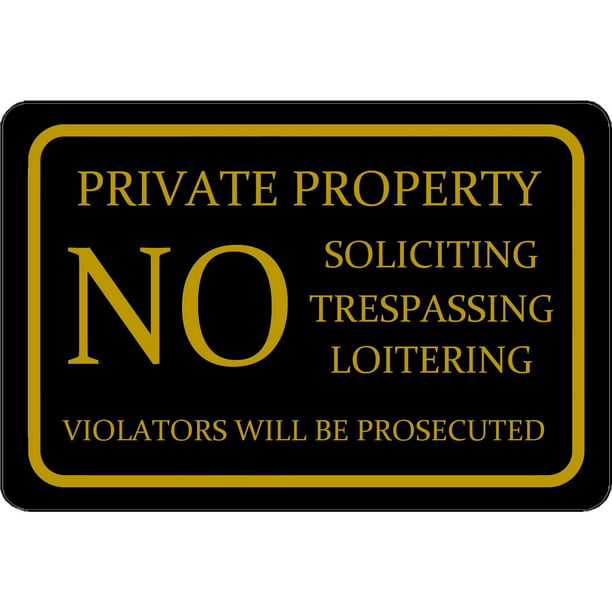 No Loitering CGSignLab Stripes White Double-Sided Weather-Resistant Yard Sign 18x12 5-Pack 